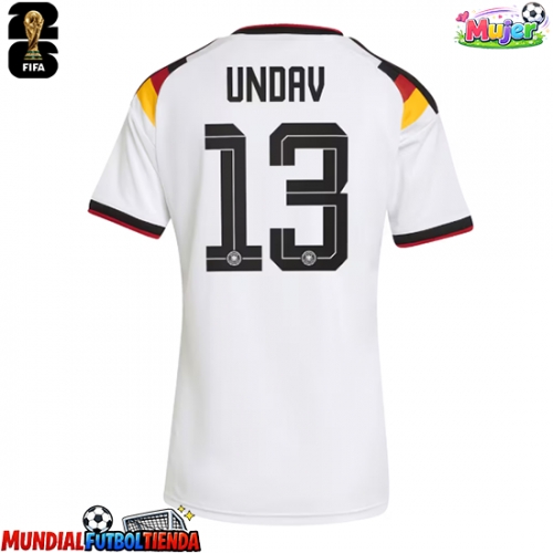 Camiseta Alemania Deniz Undav #13 Primera Equipación Replica Mundial 2026 para mujer mangas cortas